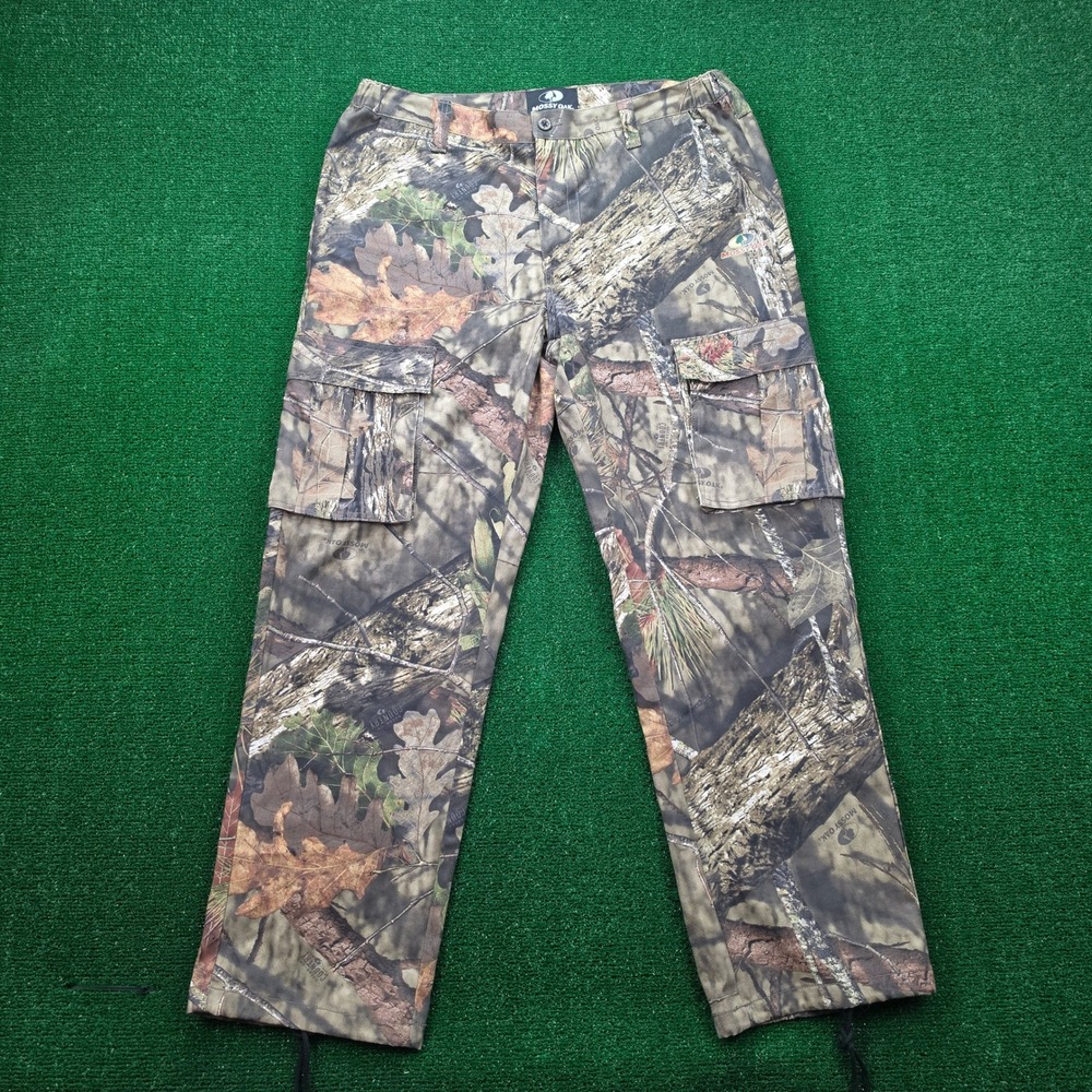 Mossy Oak Break-Up Country Camo Cargo Hunting Pants Mens Large 38x33 Outdoors